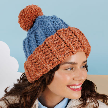 Caron Crochet Cozy Contrast Hat Caron Crochet Cozy Contrast Hat