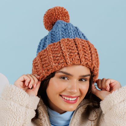 Caron Crochet Cozy Contrast Hat Caron Crochet Cozy Contrast Hat