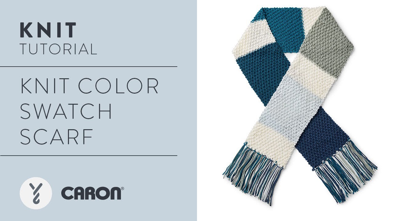 Caron X Pantone Crochet Color Swatch Scarf