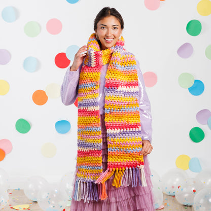 Caron Simple Striping Crochet Scarf Caron Simple Striping Crochet Scarf