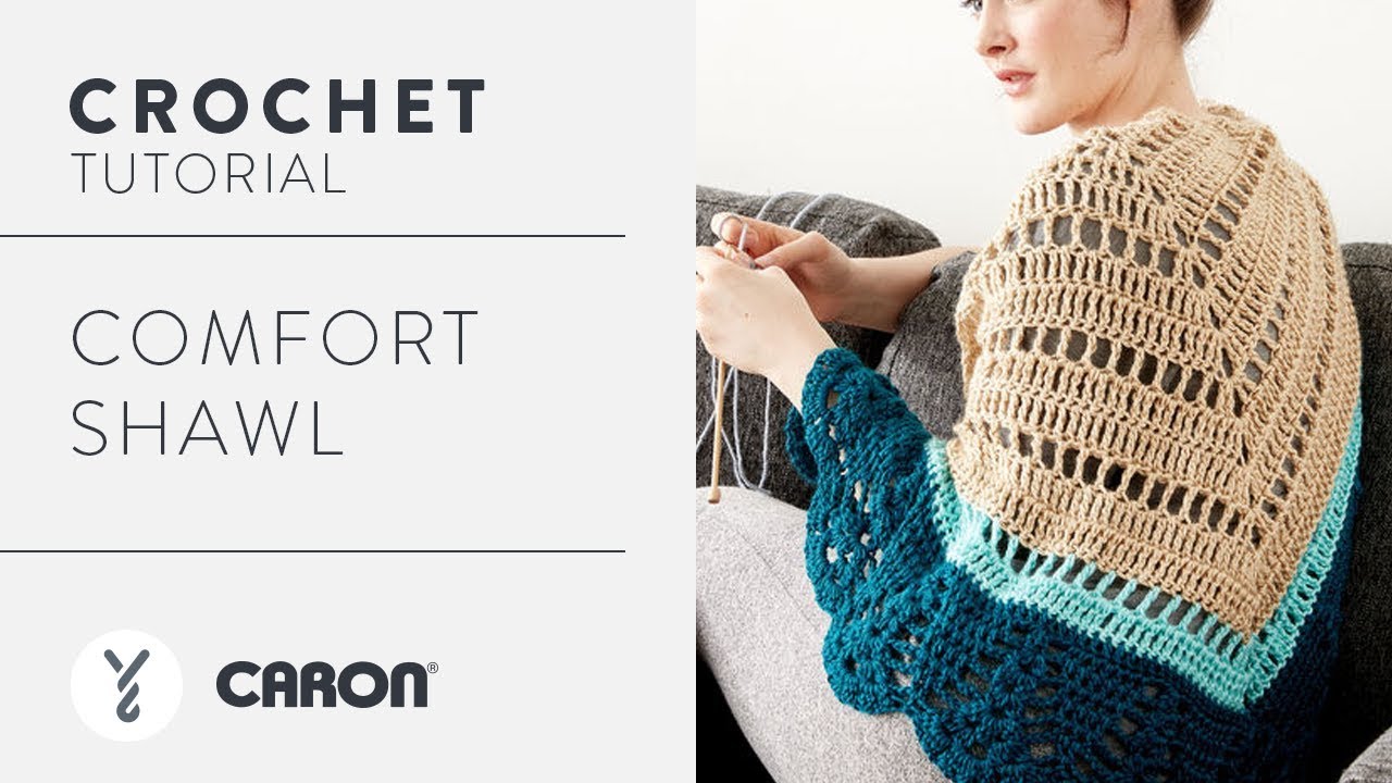 Caron Crochet Comfort Shawl
