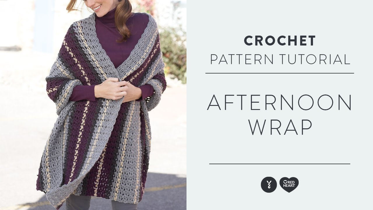 Caron Afternoon Wrap Crochet