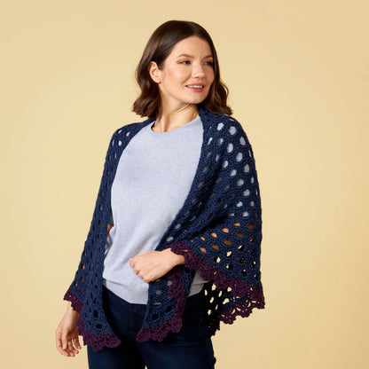 Crochet It Shawl for You Dark Country Blue