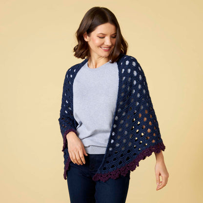 Crochet It Shawl for You Dark Country Blue