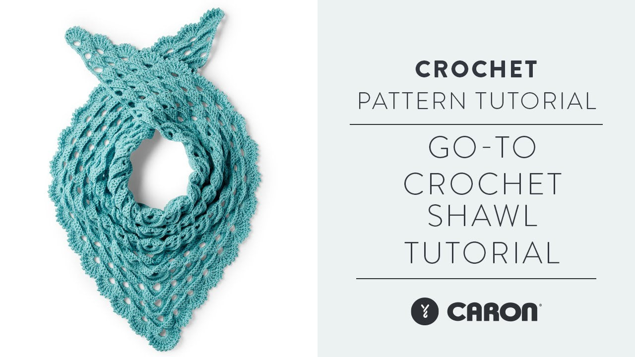 Caron Go-To Crochet Shawl