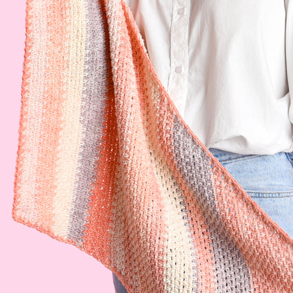 CARON Crochet Shawl on the Bias CARON Crochet Shawl on the Bias