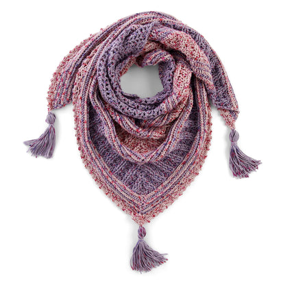 Caron Textured Triangular Crochet Shawl Crochet Shawl made in Caron Simply Soft Yarn