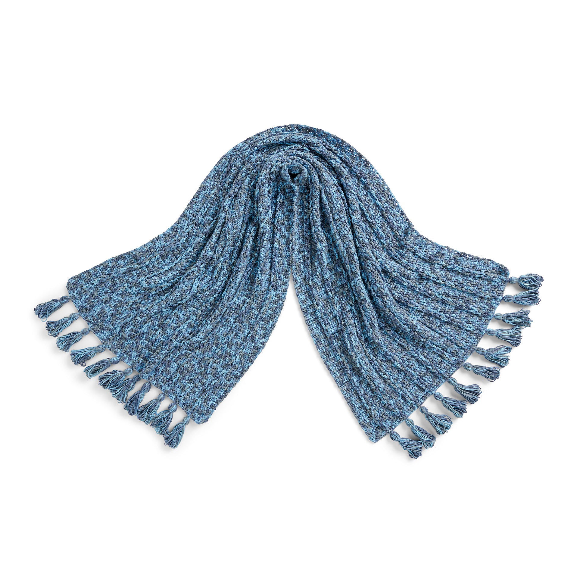 Free Caron Chain Ridge Crochet Shawl Pattern