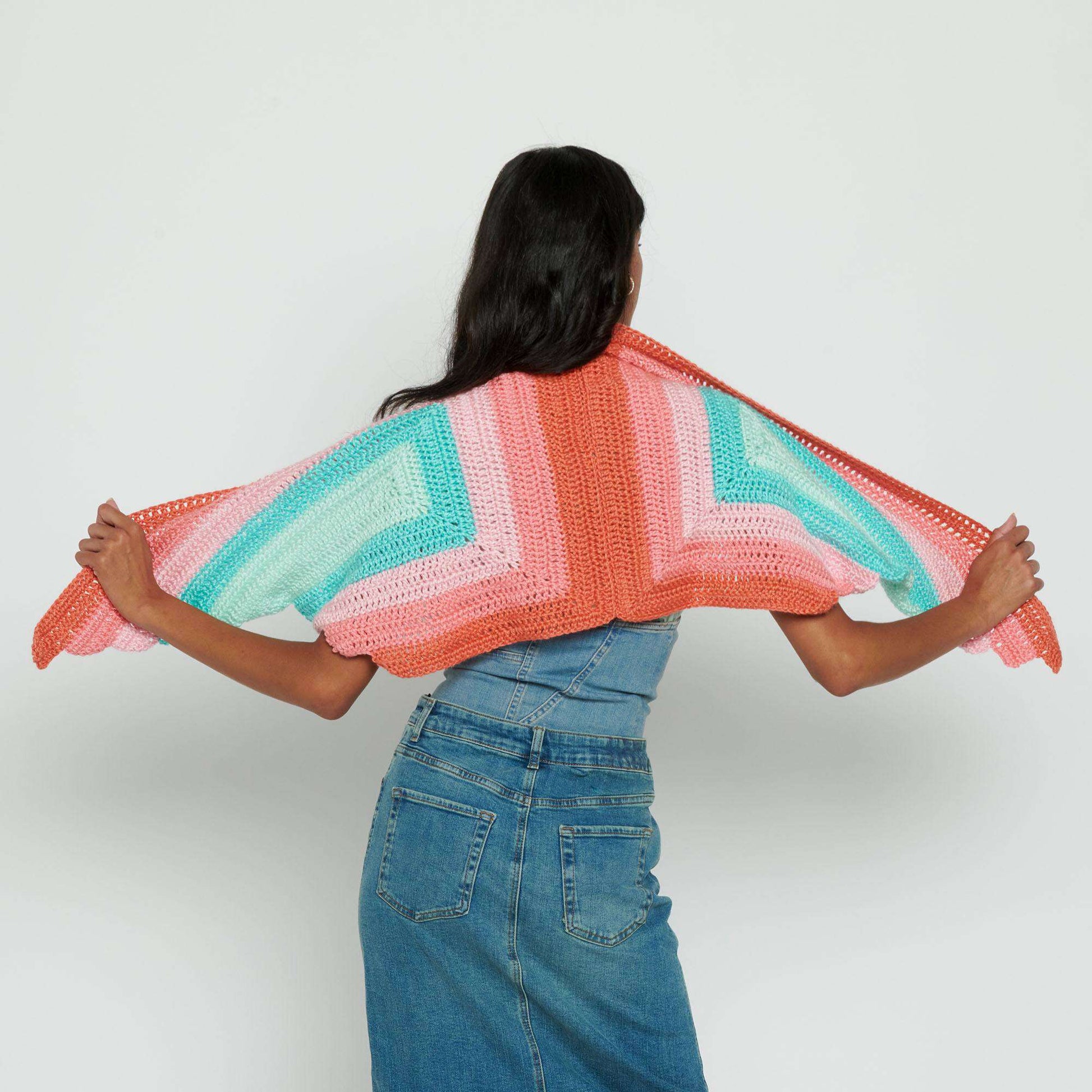 Free Caron Crochet Spread your Wings Shawl Pattern