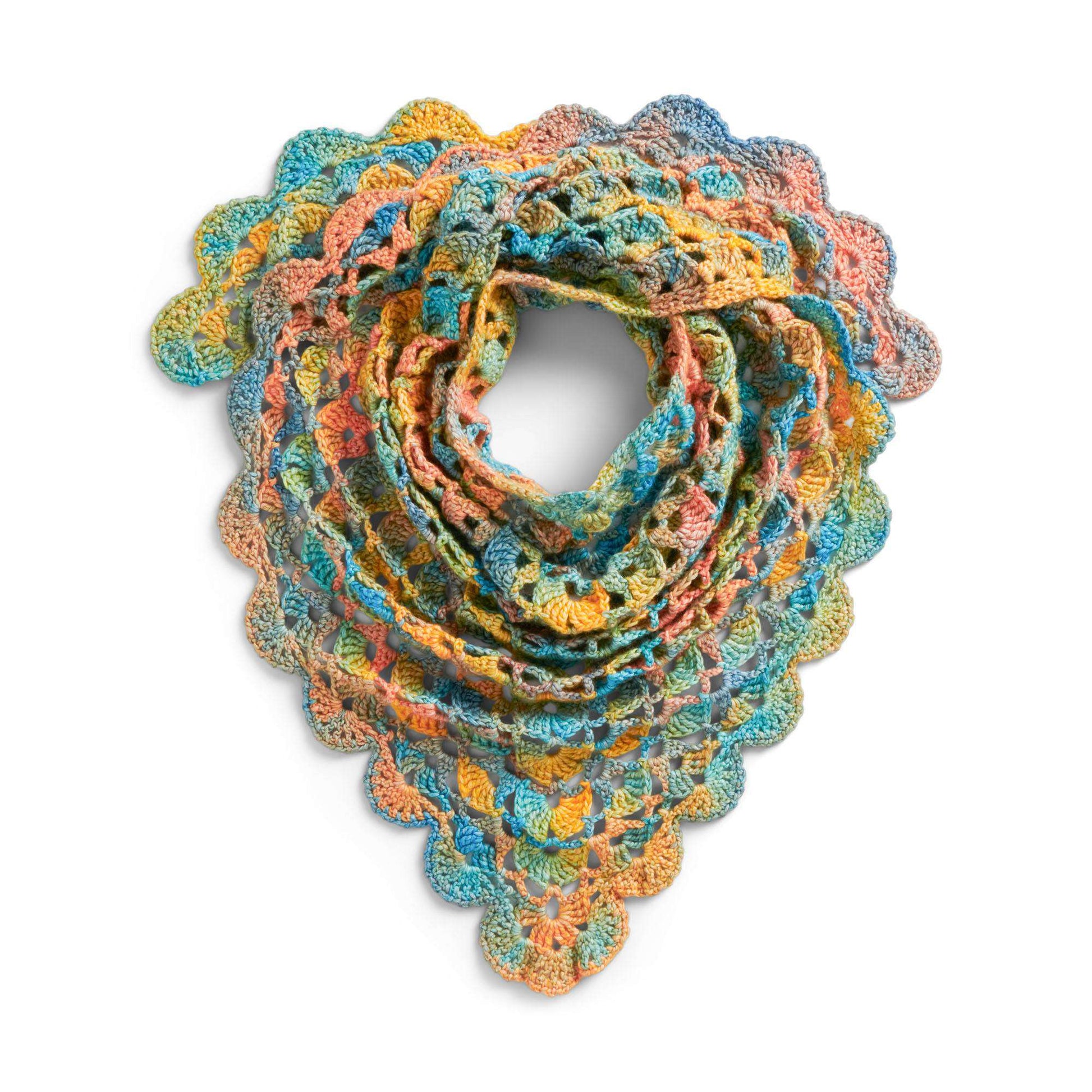 Free Caron Shells & Clusters Crochet Shawl Pattern