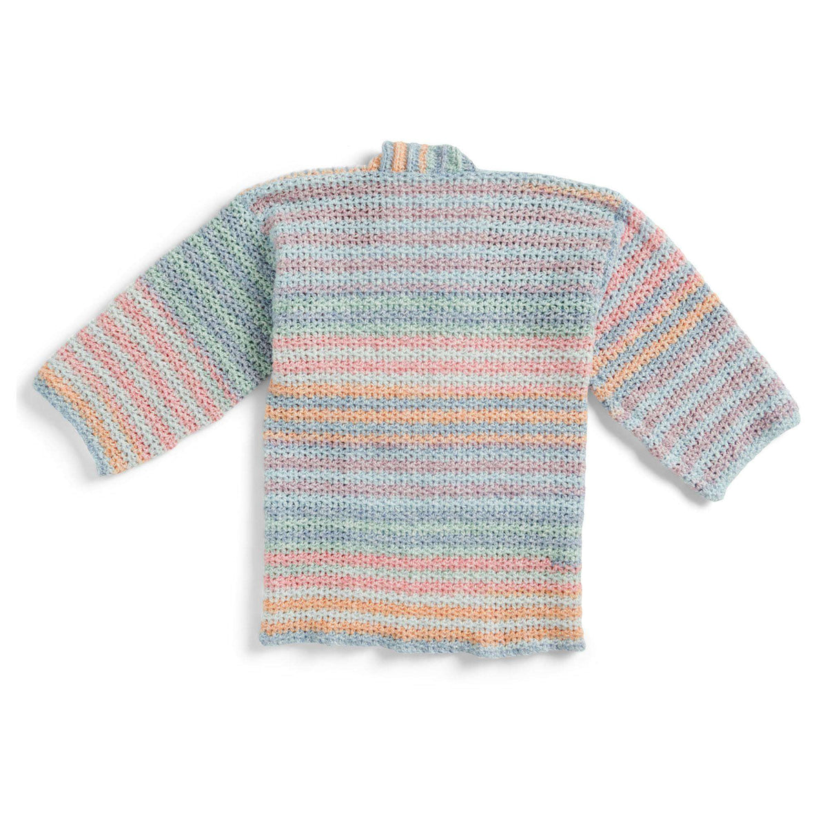 Crochet Cardigan made in Caron Cloud Cakes Yarn