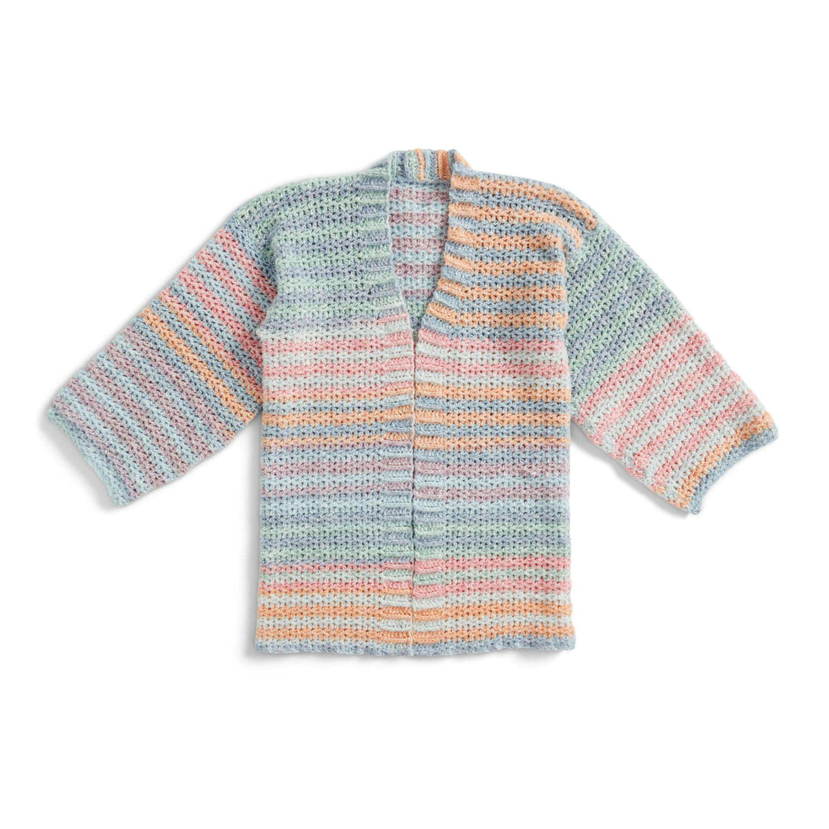 Crochet Cardigan made in Caron Cloud Cakes Yarn