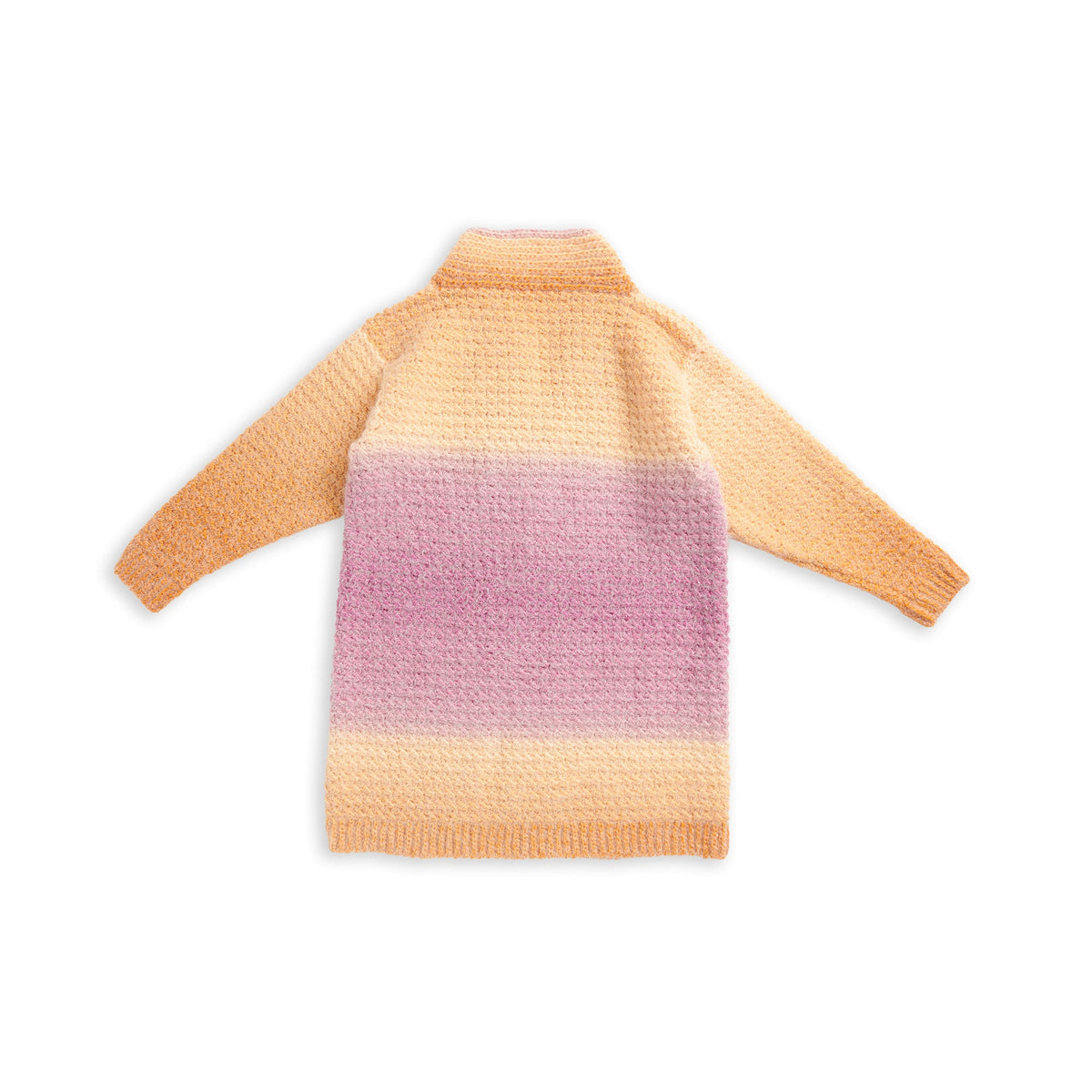 Crochet Cardigan made in Caron Colorama Halo Perfect Phasing Yarn