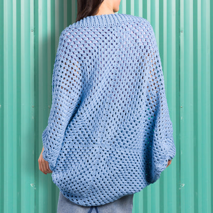 Caron Crochet Granny Square Cocoon Crochet Bunting made in Caron Colorama Bamboo Blend Yarn