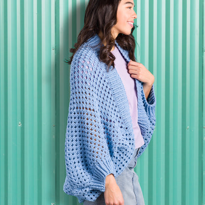 Caron Crochet Granny Square Cocoon Crochet Bunting made in Caron Colorama Bamboo Blend Yarn