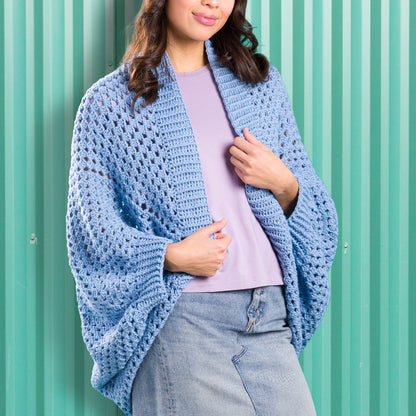 Caron Crochet Granny Square Cocoon Crochet Bunting made in Caron Colorama Bamboo Blend Yarn