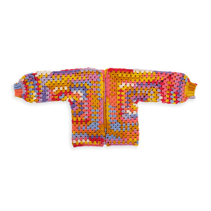 Caron Crochet Hexi-Cardigan Crochet Hexi-Cardigan made using Caron yarn