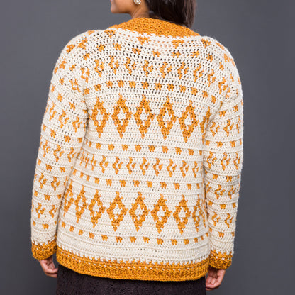 Caron Diamond Dancer Crochet Cardigan Caron Diamond Dancer Crochet Cardigan