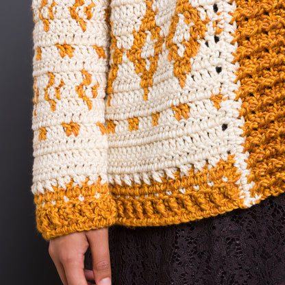 Caron Diamond Dancer Crochet Cardigan Caron Diamond Dancer Crochet Cardigan