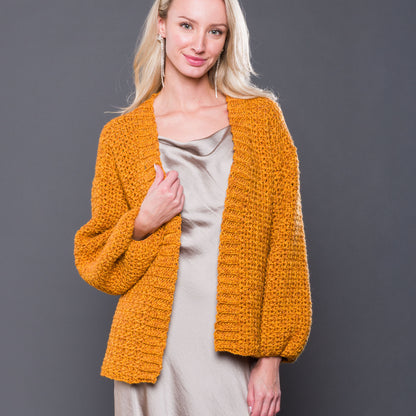 Caron Nice and Easy Crochet Cardigan Caron Nice and Easy Crochet Cardigan