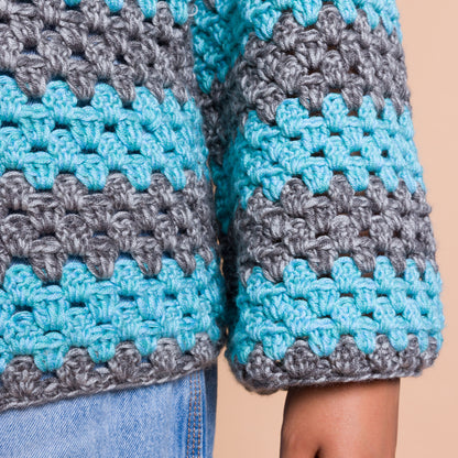 Caron Statement Stripes Crochet Pullover Caron Statement Stripes Crochet Pullover