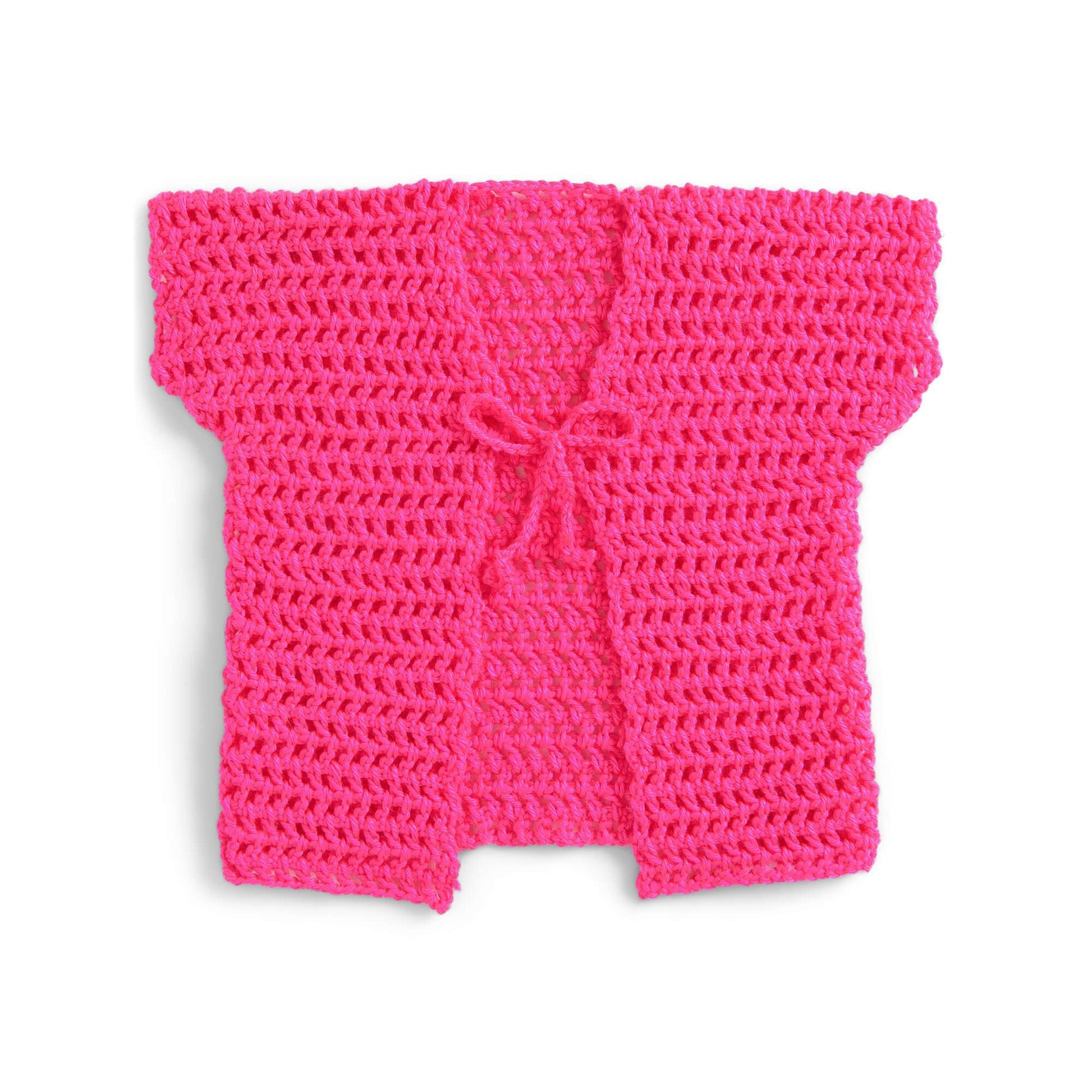 Free Caron Crochet Mesh Vest Pattern