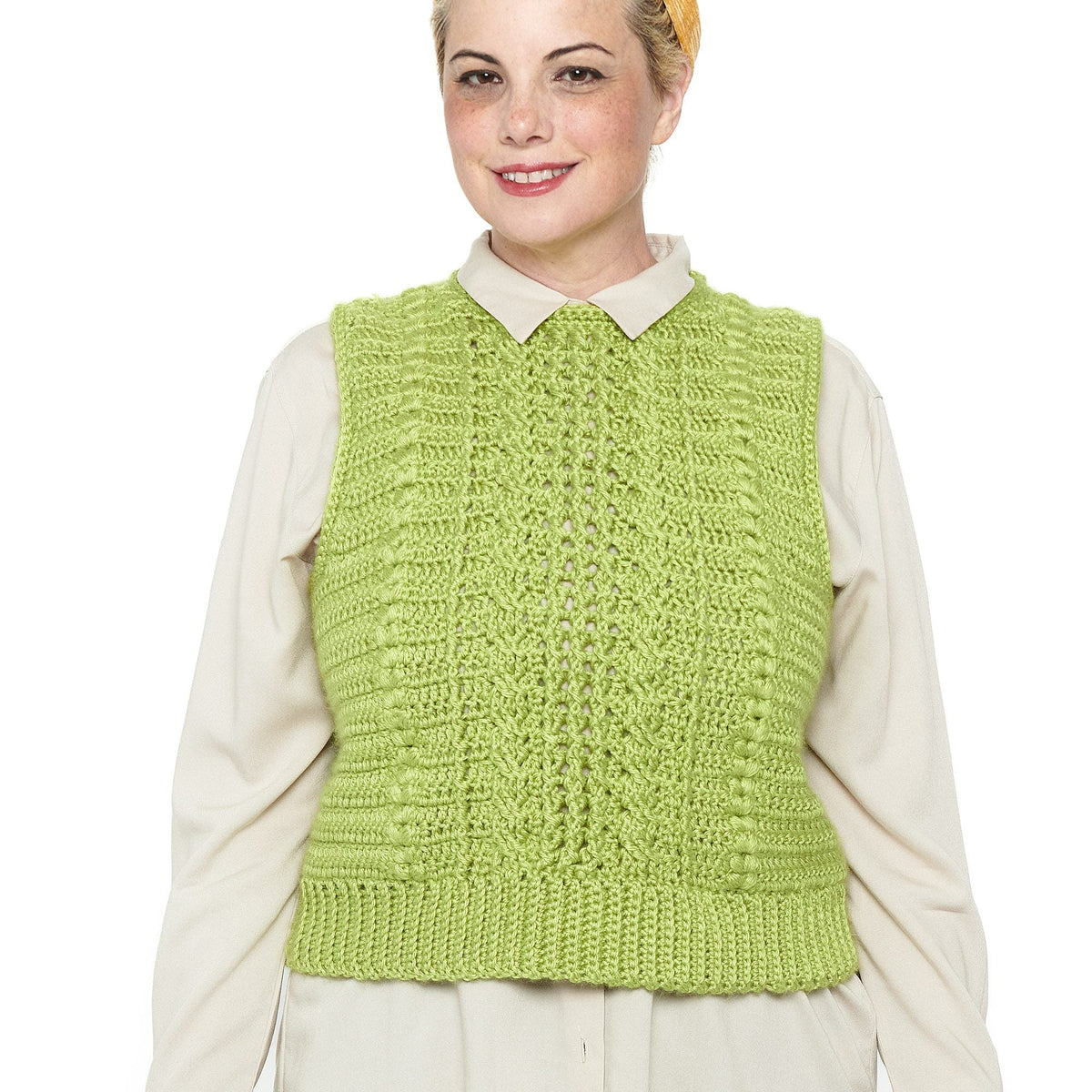 Crochet Vest made in Caron Simply Soft Yarn