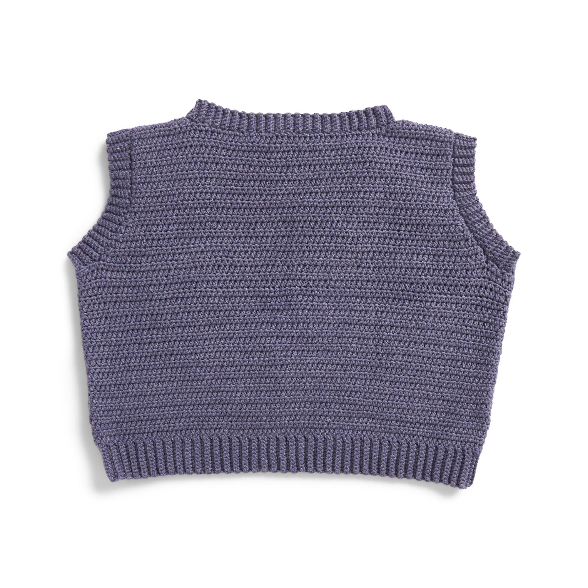 Free Easy Caron Loose Ends Crochet Vest Pattern | Yarnspirations
