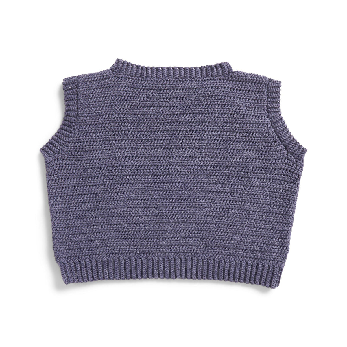 Crochet Vest made in Caron Colorama Bamboo Blend Yarn