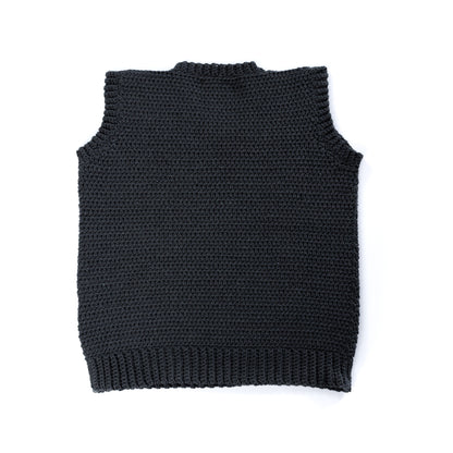 Caron Crochet Petite Bow Vest Caron Crochet Petite Bow Vest