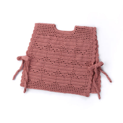Caron Crochet Filet Heart Vest Caron Crochet Filet Heart Vest