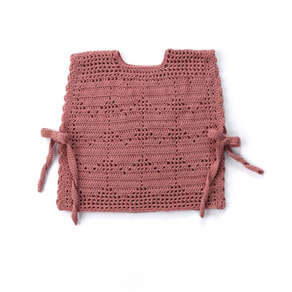 Caron Crochet Filet Heart Vest Caron Crochet Filet Heart Vest