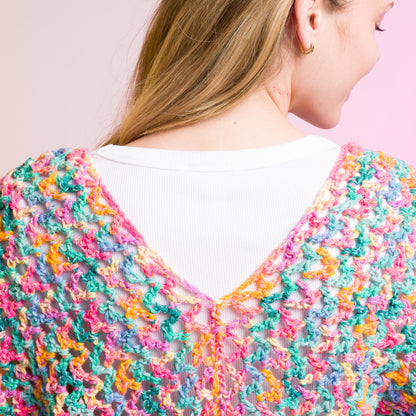 Caron Crochet Side to Side Stripe Top Caron Crochet Side to Side Stripe Top