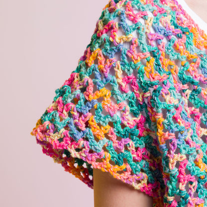 Caron Crochet Side to Side Stripe Top Caron Crochet Side to Side Stripe Top