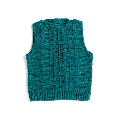Caron Classic Cabled Crochet Vest Caron Classic Cabled Crochet Vest