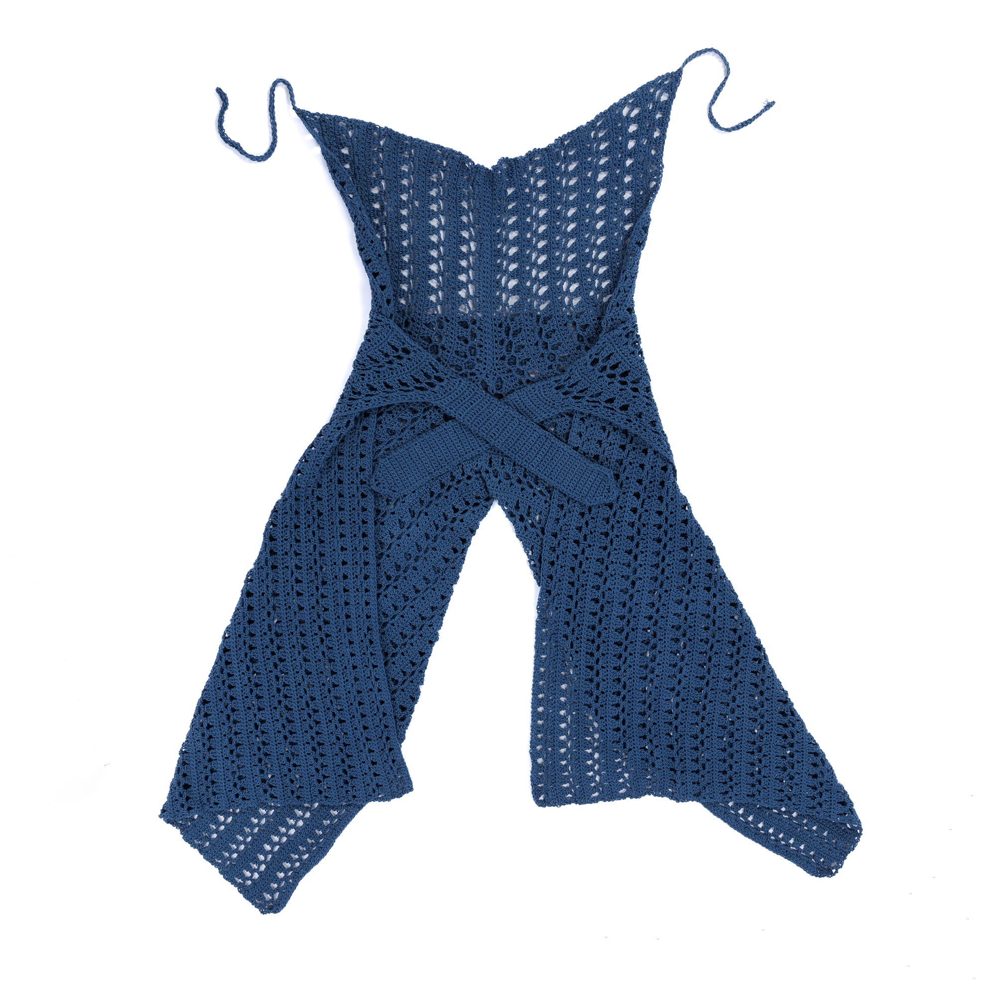 Free Intermediate Caron Crochet Seabreeze Mesh Wrap Pants Pattern