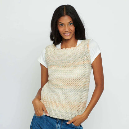 Caron Classic Crochet Tank Top Crochet Top made in Caron Blossom Cakes Yarn