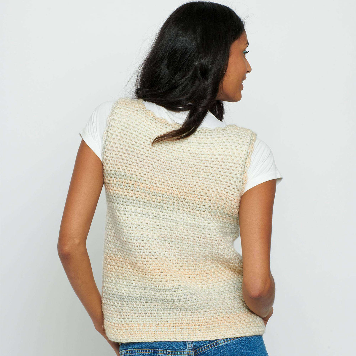 Crochet Top made in Caron Blossom Cakes Yarn