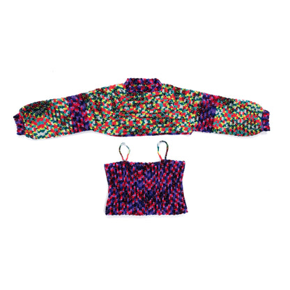 Caron Crochet Top That Crop Top and Sleeves Caron Crochet Top That Crop Top and Sleeves