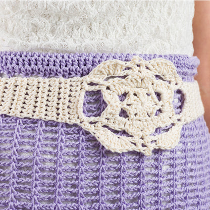 Caron Crochet Lacy Days Skirt and Belt Caron Crochet Lacy Days Skirt and Belt