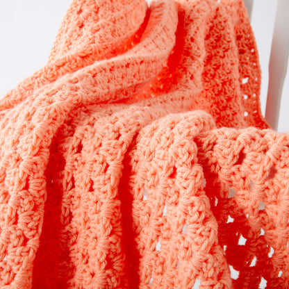 Caron Easy Peasy Crochet Baby Blanket Peach