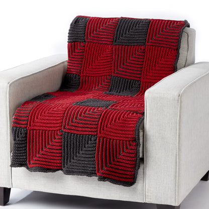 Caron Buffalo Miter Crochet Blanket Crochet Blanket made in Caron One Pound Yarn