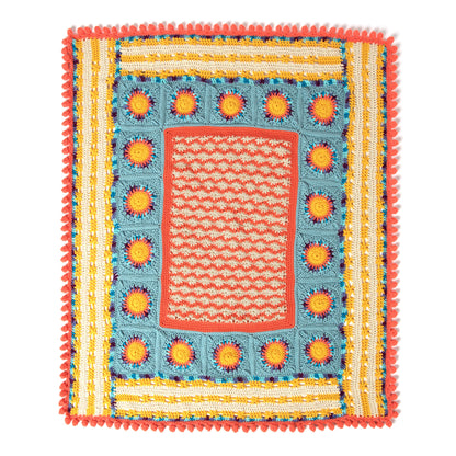Caron Puffy Flower Fun Day Crochet Blanket Version 1