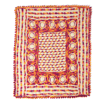 Caron Puffy Flower Fun Day Crochet Blanket Version 2