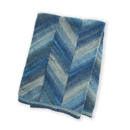 Caron Crochet Bias Panels Blanket Crochet Blanket made in Caron Macchiato Cake Yarn