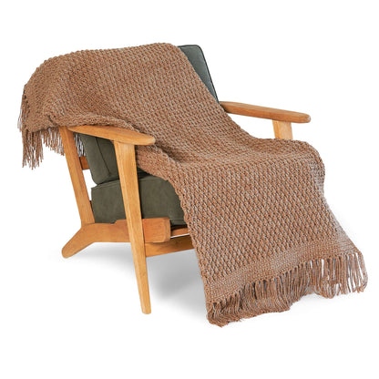 Caron Alpine Stitch Crochet Blanket Crochet Blanket made in Caron Jumbo Yarn