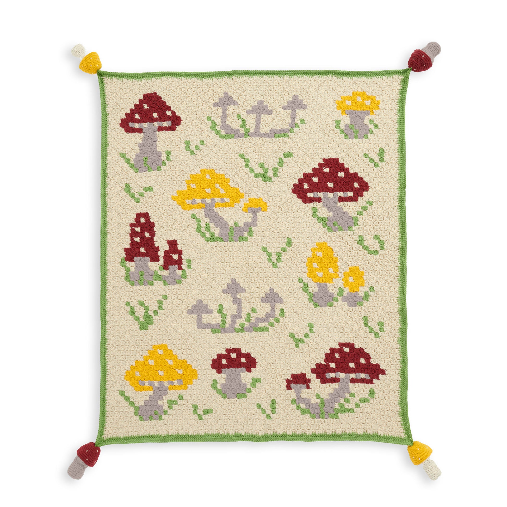 Free Caron Foraging For Fungi Crochet Blanket Pattern