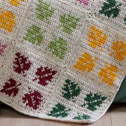 Caron Botanical Beauty Crochet Blanket Crochet Blanket made in Caron Simply Soft Tweeds Yarn