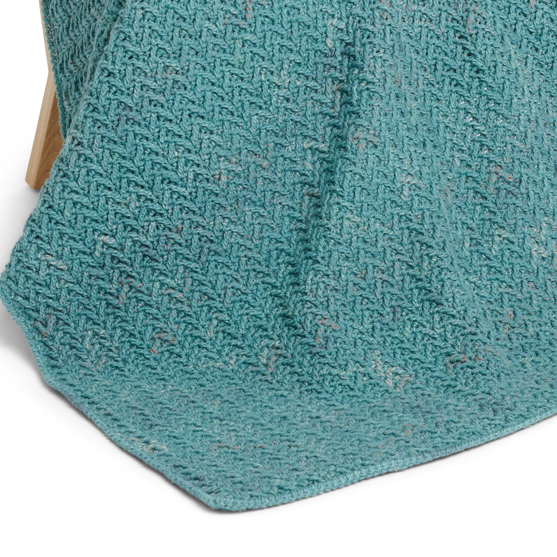 Free Caron Herringbone Texture Crochet Blanket Pattern