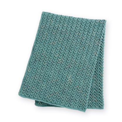 Caron Herringbone Texture Crochet Blanket Crochet Blanket made in Caron Jumbo Twirl Yarn